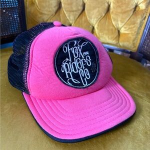 Fox Riders co trucker SnapBack pink black